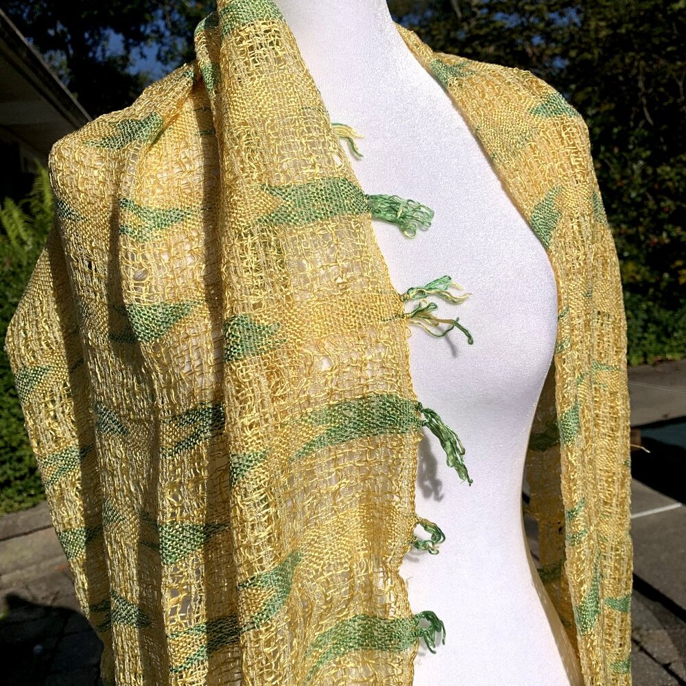 FIRM PRICE Hand Woven Long Scarf - Picture 4 of 11